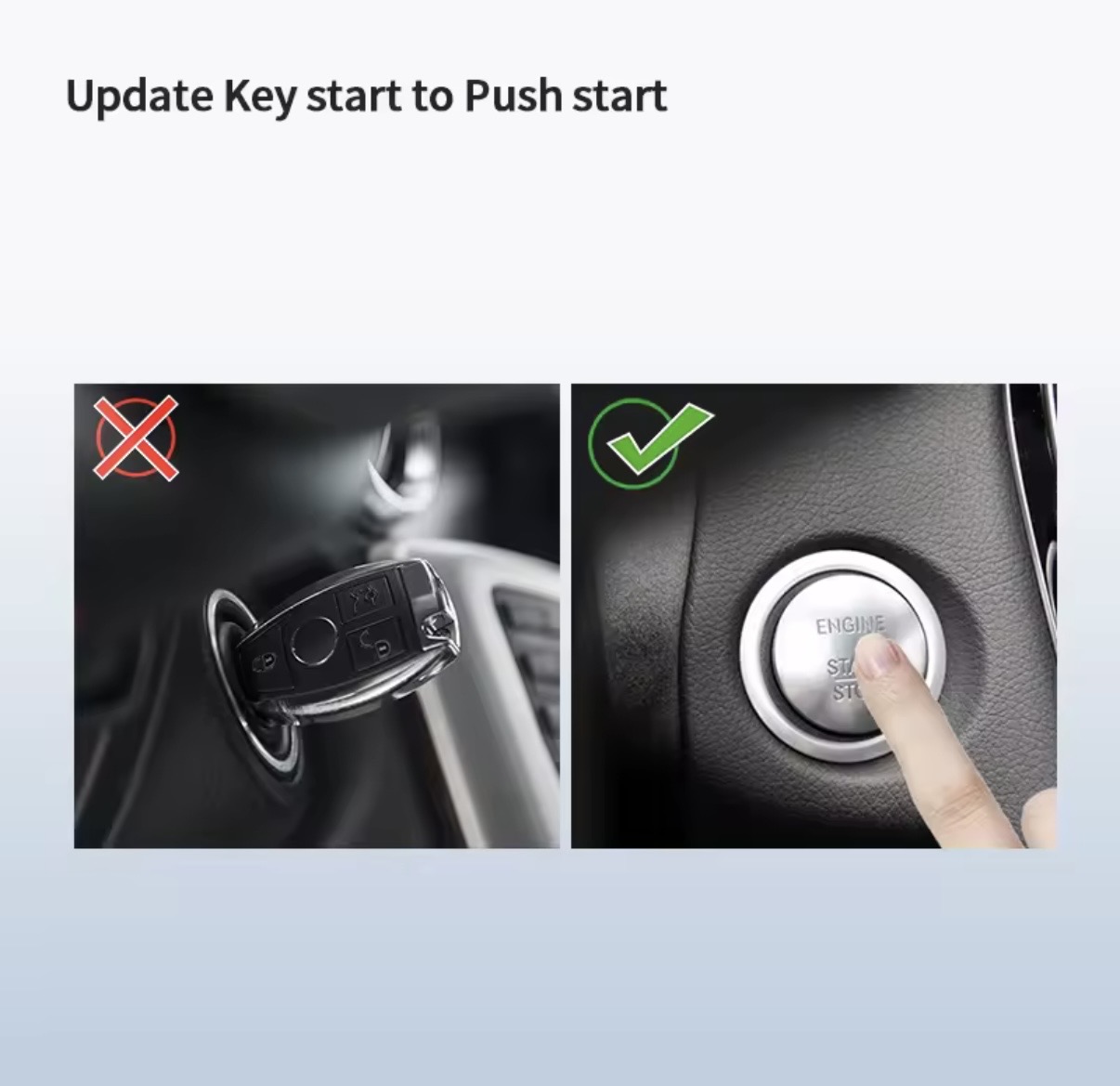 New system: push start button